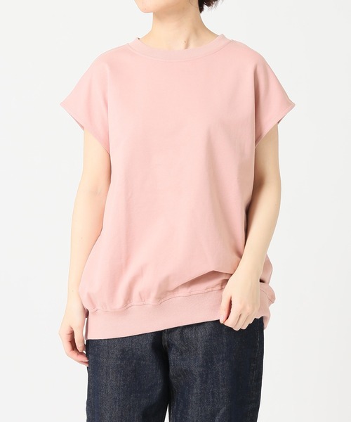 SLOBE IENA(スローブイエナ)の「フレンチスリーブプルオーバー【手洗い可能】◆(Tシャツ/カットソー・レディース・ホワイト/ベージュ/グレー/ピンク・FREE)」の5枚目の写真