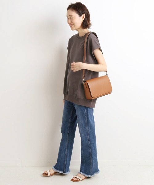 SLOBE IENA(スローブイエナ)の「フレンチスリーブプルオーバー【手洗い可能】◆(Tシャツ/カットソー・レディース・ホワイト/ベージュ/グレー/ピンク・FREE)」の22枚目の写真