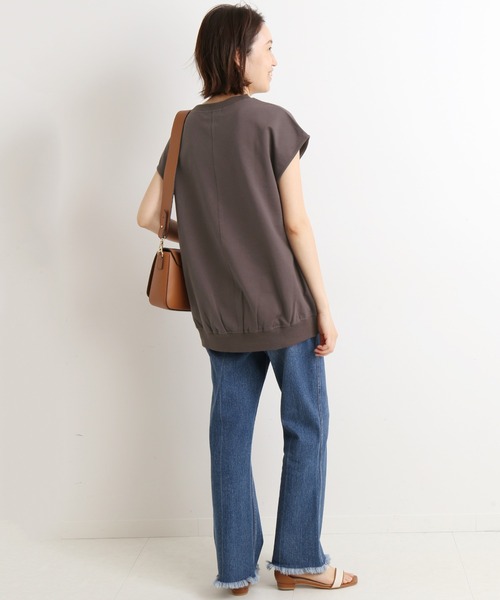 SLOBE IENA(スローブイエナ)の「フレンチスリーブプルオーバー【手洗い可能】◆(Tシャツ/カットソー・レディース・ホワイト/ベージュ/グレー/ピンク・FREE)」の12枚目の写真