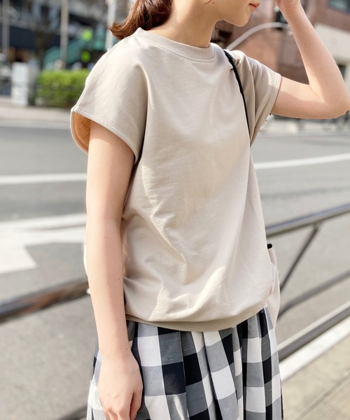 セール】フレンチスリーブプルオーバー【手洗い可能】◇（T