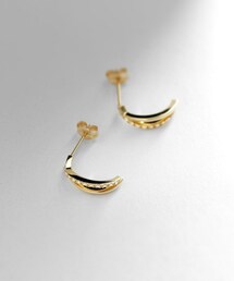K18ダイヤモンド クロス スタッドピアス
