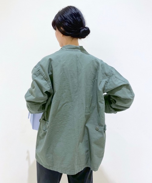 SHENERY(シーナリー)の「(ROTHCO/ロスコ) ベルテッドBDシャツジャケット(ブルゾン・レディース・オリーブ/カーキ/グリーン・MEDIUM)」の9枚目の写真