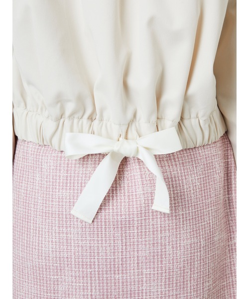 Ank Rouge（アンクルージュ）の「フリルフードブルゾン（ブルゾン・レディース・ピンク/ブラック/アイボリー・M）」の20枚目の写真