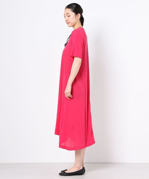 ALWEL（オルウエル）の「ALWEL / ハーフスリーブワンピース（ワンピース・レディース・ピンク/アイボリー・SMALL）」の9枚目の写真