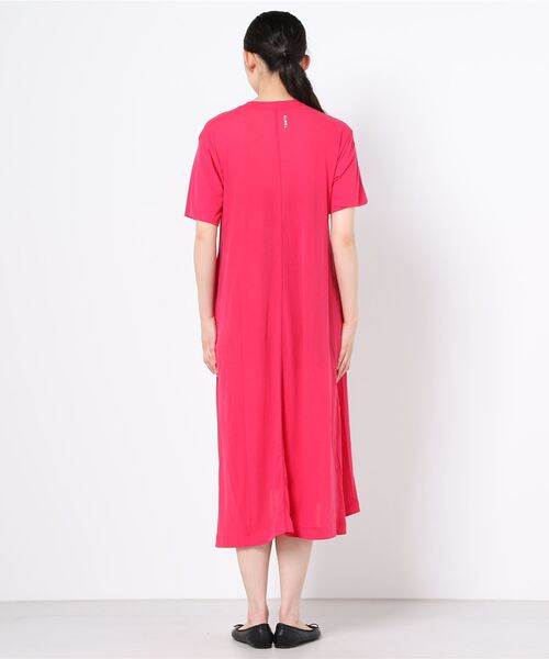 ALWEL（オルウエル）の「ALWEL / ハーフスリーブワンピース（ワンピース・レディース・ピンク/アイボリー・SMALL）」の8枚目の写真