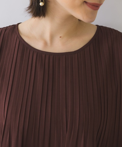 KATHARINE ROSS（キャサリンロス）の「【KATHARINE ROSS】●結婚式 ジョーゼットプリーツ セットアップドレス（ドレス・レディース・ブラウン・MEDIUM）」の12枚目の写真