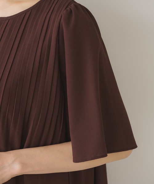 KATHARINE ROSS（キャサリンロス）の「【KATHARINE ROSS】●結婚式 ジョーゼットプリーツ セットアップドレス（ドレス・レディース・ブラウン・MEDIUM）」の13枚目の写真