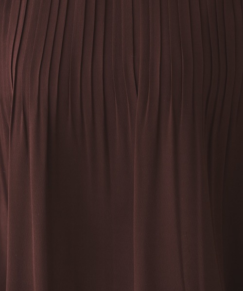 KATHARINE ROSS（キャサリンロス）の「【KATHARINE ROSS】●結婚式 ジョーゼットプリーツ セットアップドレス（ドレス・レディース・ブラウン・MEDIUM）」の9枚目の写真