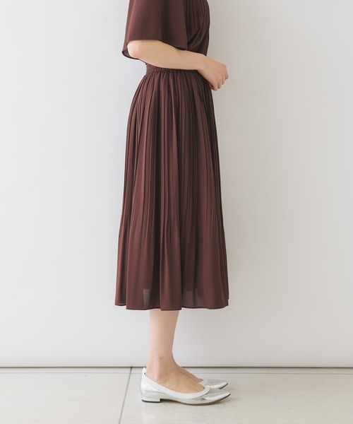 KATHARINE ROSS（キャサリンロス）の「【KATHARINE ROSS】●結婚式 ジョーゼットプリーツ セットアップドレス（ドレス・レディース・ブラウン・MEDIUM）」の17枚目の写真