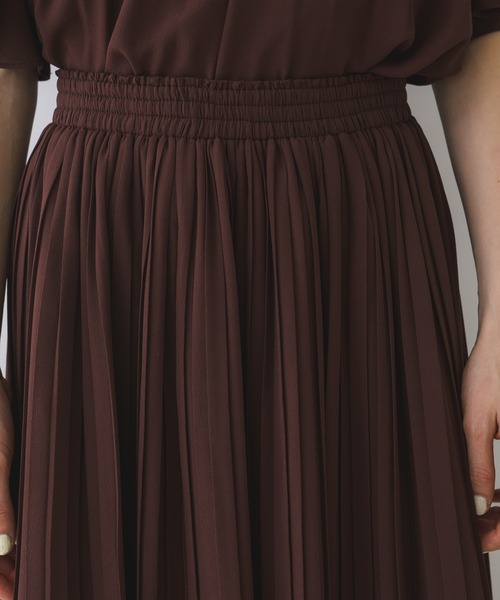 KATHARINE ROSS（キャサリンロス）の「【KATHARINE ROSS】●結婚式 ジョーゼットプリーツ セットアップドレス（ドレス・レディース・ブラウン・MEDIUM）」の19枚目の写真