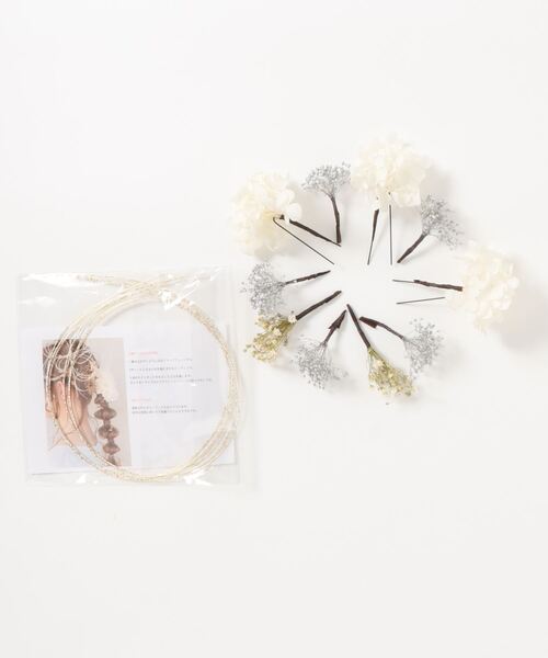 CHACO （FLOWER ACCESSORY）（チャコ）の「CHACO/ ゴールドかすみ草の髪飾り10点(金箔と水引付き)（その他ヘアアクセサリー・レディース・ホワイト×シルバー/ホワイト×ゴールド・FREE）」の12枚目の写真