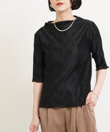 【低身長向けサイズ】ギラギラプリーツトップス