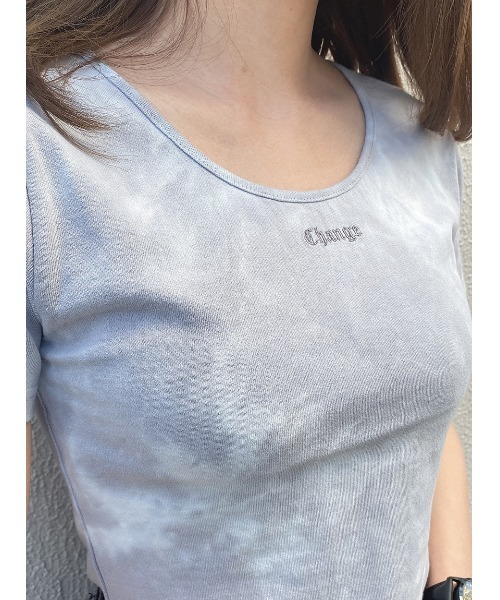 one way（ワンウェイ）の「タイダイショートTシャツ（Tシャツ/カットソー・レディース・ホワイト/ブラック/パープル/ライトグレー/ダークブルー/ベージュ・FREE）」の10枚目の写真