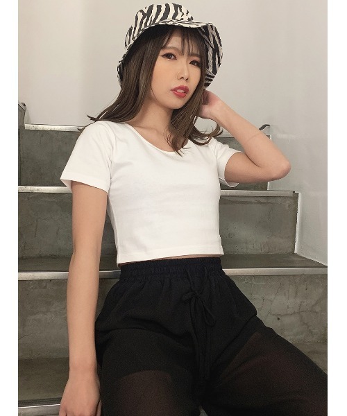 one way（ワンウェイ）の「タイダイショートTシャツ（Tシャツ/カットソー・レディース・ホワイト/ブラック/パープル/ライトグレー/ダークブルー/ベージュ・FREE）」の18枚目の写真