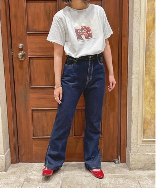 apres jour clair(アプレジュールクレア)の「【apres jour clair】フォトTシャツ【ZOZOTOWN限定アイテム】(Tシャツ/カットソー・レディース・オフホワイト/ホワイト系その他/ホワイト系その他2/ホワイト系その他3・X-LARGE/フリー)」の7枚目の写真