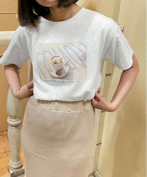 apres jour clair(アプレジュールクレア)の「【apres jour clair】フォトTシャツ【ZOZOTOWN限定アイテム】(Tシャツ/カットソー・レディース・オフホワイト/ホワイト系その他/ホワイト系その他2/ホワイト系その他3・X-LARGE/フリー)」の22枚目の写真