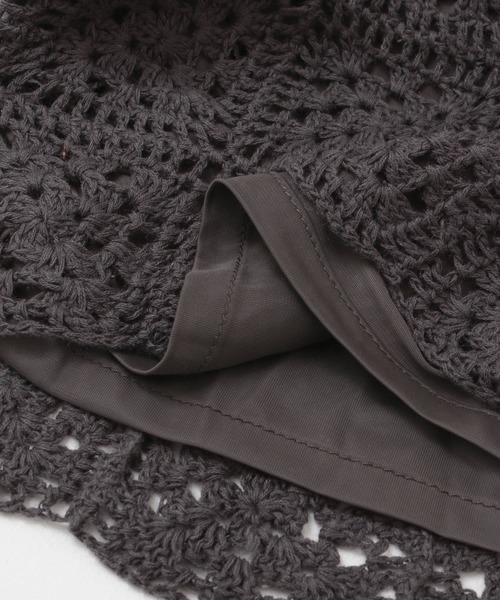 URBAN RESEARCH(アーバンリサーチ)の「ハンドクロシェニットパンツ(その他パンツ・レディース・チャコールグレー/レッド系その他・FREE)」の12枚目の写真