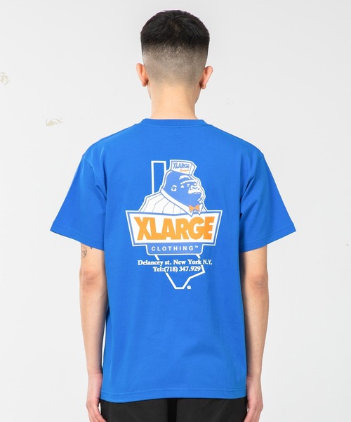 XLARGE（エクストララージ）の「S/S TEE XLARGE ×123KLAN BURGER（Tシャツ/カットソー・メンズ・ブルー/ホワイト/ブラック/グリーン・LARGE/X-LARGE/MEDIUM/SMALL）」の4枚目の写真