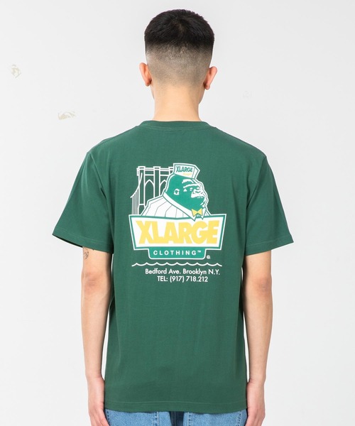 XLARGE（エクストララージ）の「S/S TEE XLARGE ×123KLAN BURGER（Tシャツ/カットソー・メンズ・ブルー/ホワイト/ブラック/グリーン・LARGE/X-LARGE/MEDIUM/SMALL）」の3枚目の写真