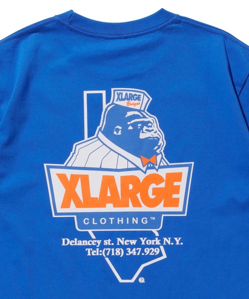 XLARGE（エクストララージ）の「S/S TEE XLARGE ×123KLAN BURGER（Tシャツ/カットソー・メンズ・ブルー/ホワイト/ブラック/グリーン・LARGE/X-LARGE/MEDIUM/SMALL）」の6枚目の写真