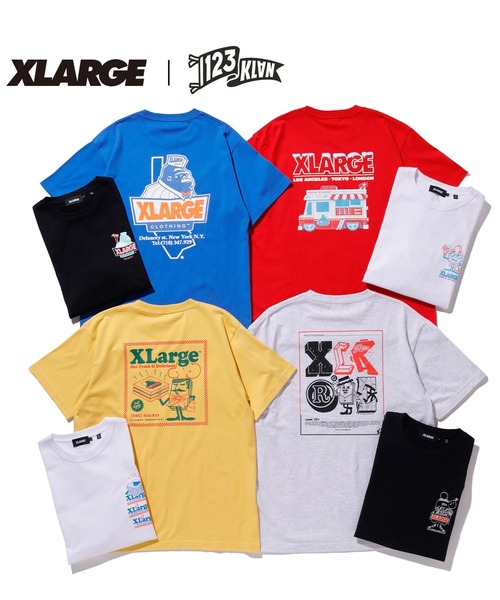 XLARGE（エクストララージ）の「S/S TEE XLARGE ×123KLAN BURGER（Tシャツ/カットソー・メンズ・ブルー/ホワイト/ブラック/グリーン・LARGE/X-LARGE/MEDIUM/SMALL）」の20枚目の写真