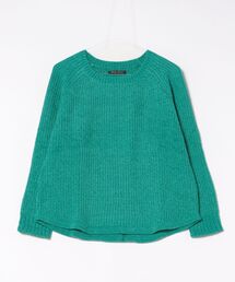 【Bl】畦編み オフショルダーニット