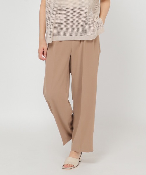 IKKA LOUNGE(イッカラウンジ)の「ツイルベネセンタープレスパンツ(その他パンツ・レディース・グレー/ボルドー/ダークベージュ・M/L)」の3枚目の写真