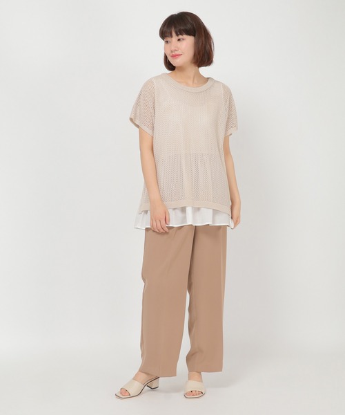 IKKA LOUNGE(イッカラウンジ)の「ツイルベネセンタープレスパンツ(その他パンツ・レディース・グレー/ボルドー/ダークベージュ・M/L)」の21枚目の写真
