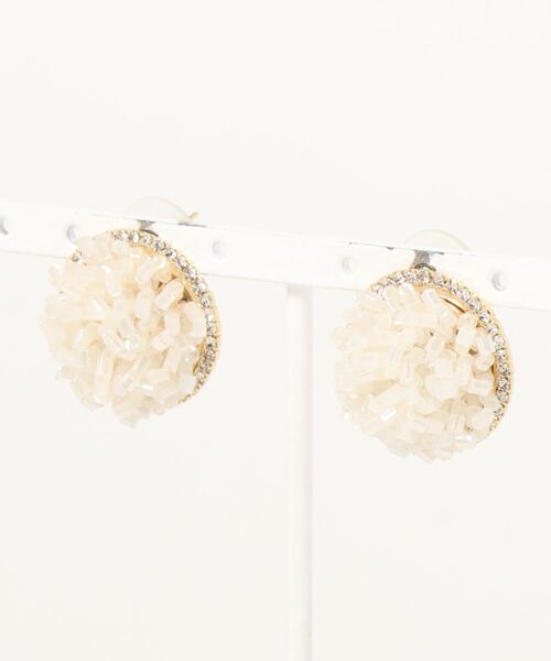 ACCOMMODE（アコモデ）の「ビジューパイピアス（ピアス（両耳用）・レディース・ブルー/ホワイト/ピンク・FREE）」の2枚目の写真