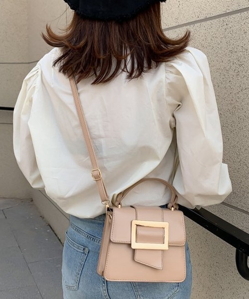 florist（フローリスト）の「【2WAY】ベルトデザインのスクエアミニショルダーバッグ（ショルダーバッグ・レディース・ブラック/ホワイト/レッド/ベージュ/キャメル・FREE）」の10枚目の写真