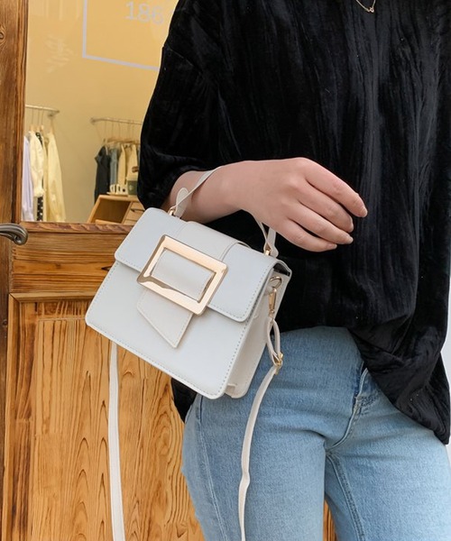 florist（フローリスト）の「【2WAY】ベルトデザインのスクエアミニショルダーバッグ（ショルダーバッグ・レディース・ブラック/ホワイト/レッド/ベージュ/キャメル・FREE）」の13枚目の写真