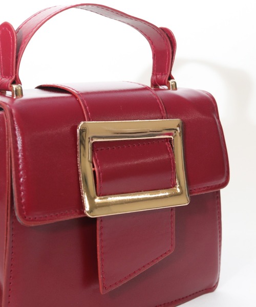 florist（フローリスト）の「【2WAY】ベルトデザインのスクエアミニショルダーバッグ（ショルダーバッグ・レディース・ブラック/ホワイト/レッド/ベージュ/キャメル・FREE）」の21枚目の写真