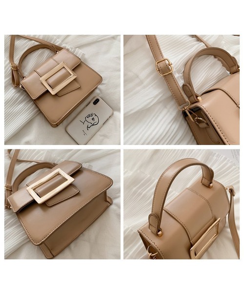 florist（フローリスト）の「【2WAY】ベルトデザインのスクエアミニショルダーバッグ（ショルダーバッグ・レディース・ブラック/ホワイト/レッド/ベージュ/キャメル・FREE）」の17枚目の写真