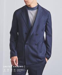 UNITED ARROWS | ＜UNITED ARROWS "COZY"＞ ポリエステル/ツイル 4ボタン ダブルジャケット(テーラードジャケット)