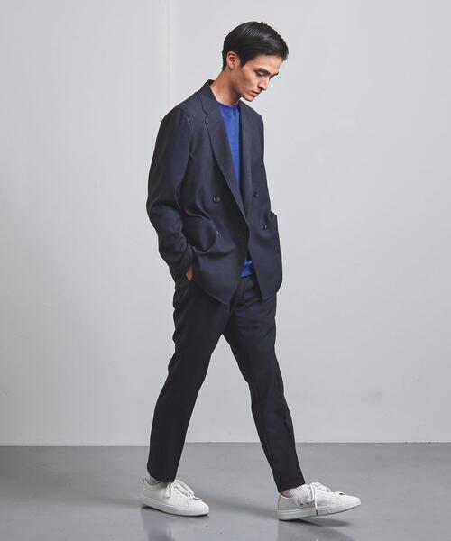 UNITED ARROWS（ユナイテッドアローズ）の「＜UNITED ARROWS "COZY"＞ ポリエステル/ツイル 4ボタン ダブルジャケット（テーラードジャケット・メンズ・ネイビー・SMALL/MEDIUM/LARGE/X-LARGE）」の7枚目の写真