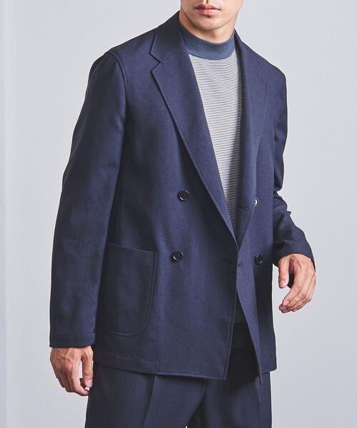 UNITED ARROWS（ユナイテッドアローズ）の「＜UNITED ARROWS "COZY"＞ ポリエステル/ツイル 4ボタン ダブルジャケット（テーラードジャケット・メンズ・ネイビー・SMALL/MEDIUM/LARGE/X-LARGE）」の14枚目の写真