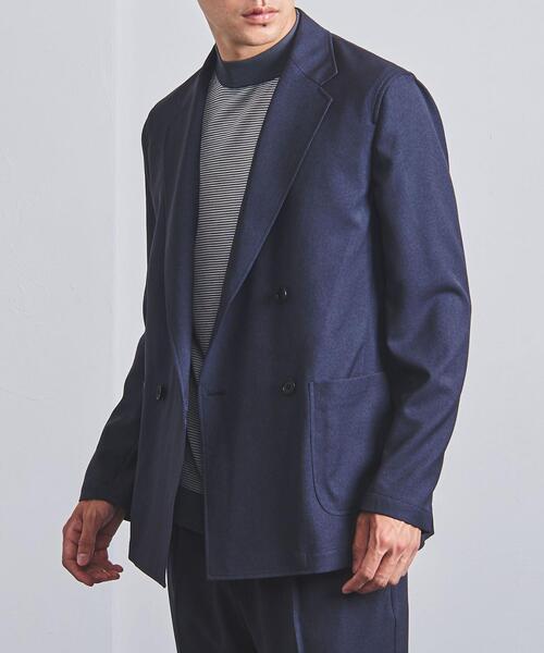 UNITED ARROWS（ユナイテッドアローズ）の「＜UNITED ARROWS "COZY"＞ ポリエステル/ツイル 4ボタン ダブルジャケット（テーラードジャケット・メンズ・ネイビー・SMALL/MEDIUM/LARGE/X-LARGE）」の15枚目の写真