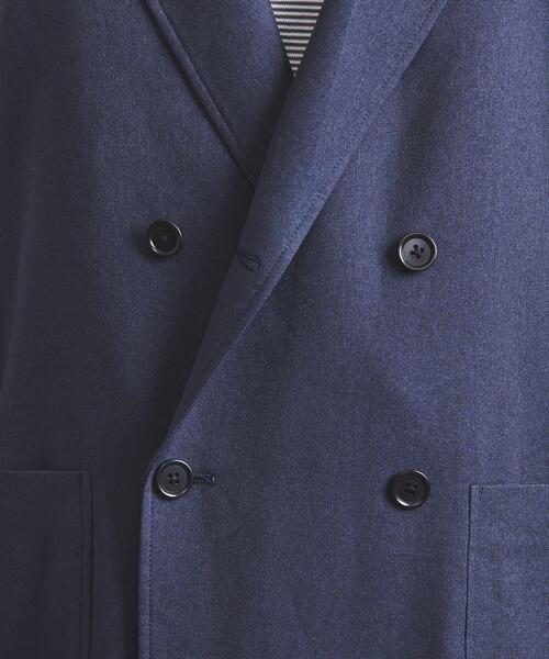 UNITED ARROWS（ユナイテッドアローズ）の「＜UNITED ARROWS "COZY"＞ ポリエステル/ツイル 4ボタン ダブルジャケット（テーラードジャケット・メンズ・ネイビー・SMALL/MEDIUM/LARGE/X-LARGE）」の20枚目の写真