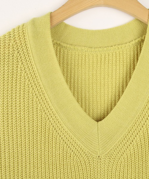 fd style（エフディ スタイル）の「【Chuzchuz】ルーズフィットVネックひらきベスト（ベスト・レディース・ベージュ/ネイビー/グレー/ミント・FREE）」の18枚目の写真