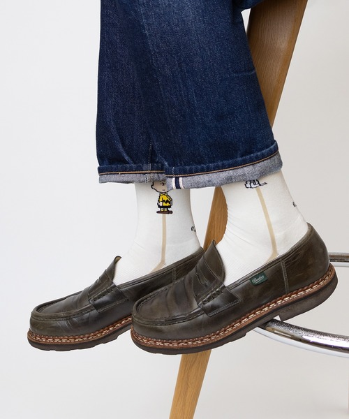 CHICSTOCKS（シックストックス）の「SNOOPY×CHICSTOCKS［1970s］（ソックス/靴下・レディース・アイボリー/グレイッシュベージュ/グレイッシュブルー/ホワイト系その他4/ベージュ系その他/ブラック系/ブラック/ネイビー/マスタード・SMALL/MEDIUM/LARGE）」の19枚目の写真
