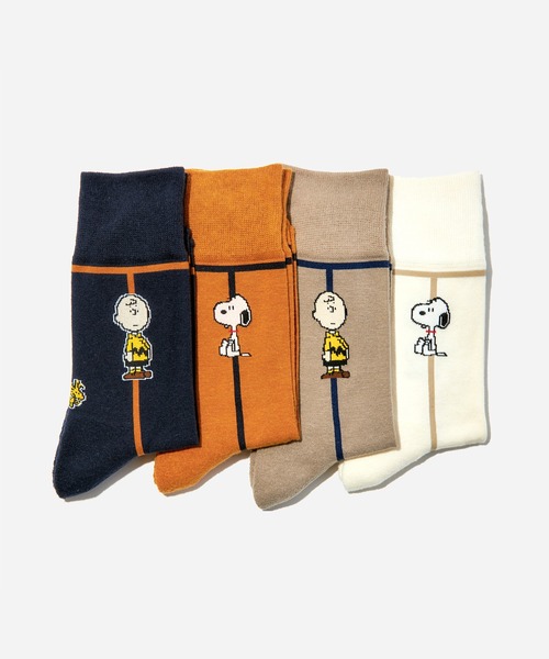 CHICSTOCKS（シックストックス）の「SNOOPY×CHICSTOCKS［1970s］（ソックス/靴下・レディース・アイボリー/グレイッシュベージュ/グレイッシュブルー/ホワイト系その他4/ベージュ系その他/ブラック系/ブラック/ネイビー/マスタード・SMALL/MEDIUM/LARGE）」の22枚目の写真