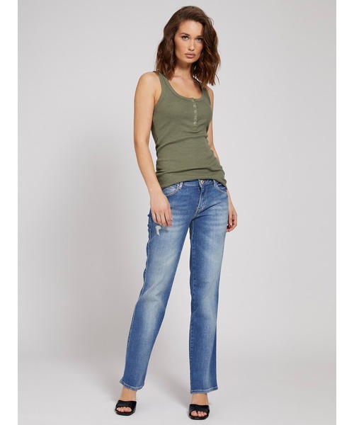 Guess(ゲス)の「Milena Tank Top(タンクトップ・レディース・ベージュ/カーキ・MEDIUM/X-SMALL/SMALL)」の5枚目の写真