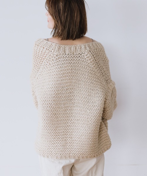 A part by（アパートバイ）の「HAND／ポケットカーディガン　944344（カーディガン/ボレロ・レディース・ブラウン/アイボリー/グレー系その他2・FREE）」の16枚目の写真