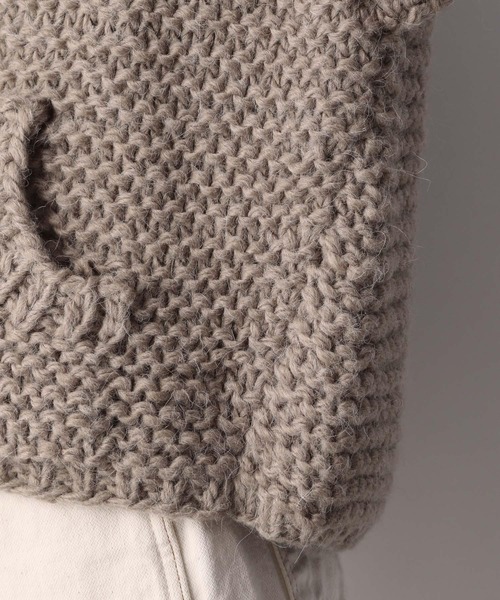 A part by（アパートバイ）の「HAND／ポケットカーディガン　944344（カーディガン/ボレロ・レディース・ブラウン/アイボリー/グレー系その他2・FREE）」の21枚目の写真