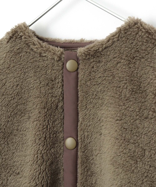 MAKE YOUR DAY（メイクユアデイ）の「裾切替両面ボアブルゾン■80～140cm（ブルゾン・キッズ・ブラック/モカ/グレー・140/90/100/110/130/120/80）」の10枚目の写真