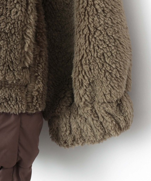 MAKE YOUR DAY（メイクユアデイ）の「裾切替両面ボアブルゾン■80～140cm（ブルゾン・キッズ・ブラック/モカ/グレー・140/90/100/110/130/120/80）」の13枚目の写真