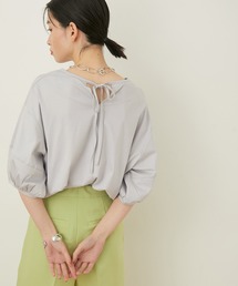 【アウトレット店舗・WEB限定】シルケットコットンパフスリーブTEE