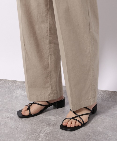 LAKOLE（ラコレ）の「コットンリネンスラブスリットトラウザーパンツ / 954255（その他パンツ・レディース・ブラック/ブラウン/ライトベージュ・SMALL/MEDIUM）」の17枚目の写真