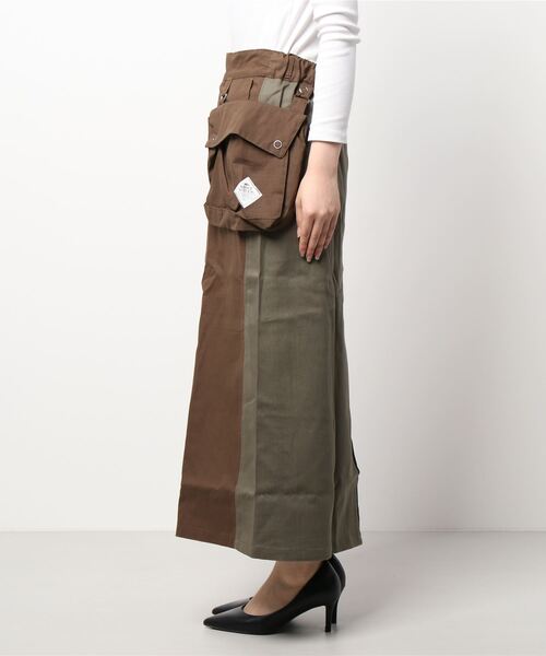 KRIFF MAYER Lady's Collection(クリフメイヤーレディースコレクション)の「HINOKOオーバースカート(スカート・レディース・ブラック/ベージュ/ブラウン/オリーブ・MEDIUM/LARGE)」の5枚目の写真