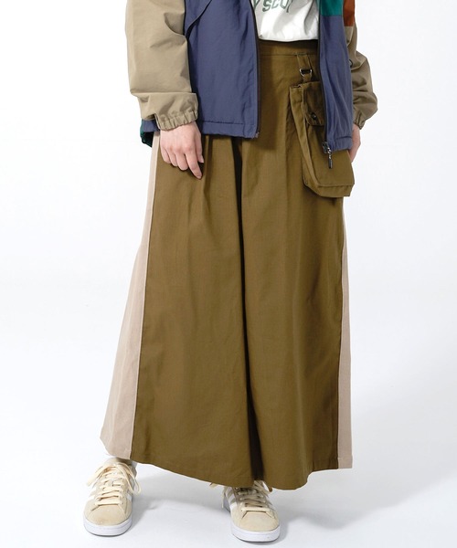 KRIFF MAYER Lady's Collection(クリフメイヤーレディースコレクション)の「HINOKOオーバースカート(スカート・レディース・ブラック/ベージュ/ブラウン/オリーブ・MEDIUM/LARGE)」の3枚目の写真